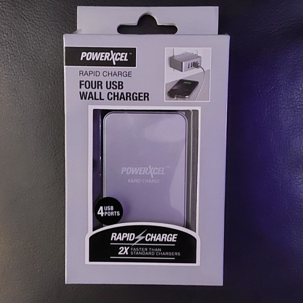 Rapid Charge 4 USB Wall Charger | Powerxcel